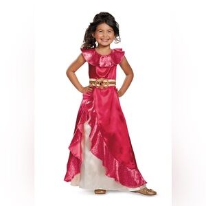 Disney Red and gold Princess Elena of Avalor Dress Size: S/P (4-6X)